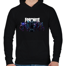 PRINTFASHION Fortnite - Férfi kapucnis pulóver - Fekete férfi pulóver, kardigán