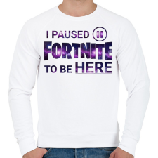 PRINTFASHION Fortnite - Férfi pulóver - Fehér férfi pulóver, kardigán