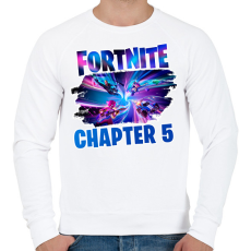 PRINTFASHION Fortnite - Férfi pulóver - Fehér