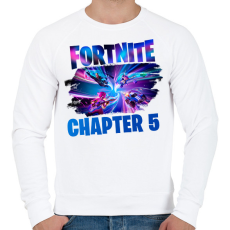 PRINTFASHION Fortnite - Férfi pulóver - Fehér