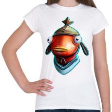 PRINTFASHION Fortnite FishStick - Női póló - Fehér