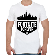 PRINTFASHION Fortnite forever póló - Férfi póló - Fehér