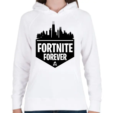 PRINTFASHION Fortnite forever póló - Női kapucnis pulóver - Fehér női pulóver, kardigán