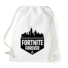 PRINTFASHION Fortnite Forever - Sportzsák, Tornazsák - Fehér tornazsák