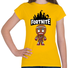 PRINTFASHION Fortnite Gingerbread skin - Női póló - Sárga női póló