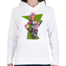 PRINTFASHION Fortnite girl - Női kapucnis pulóver - Fehér női pulóver, kardigán
