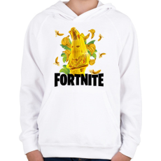 PRINTFASHION Fortnite Gold Peely - Gyerek kapucnis pulóver - Fehér