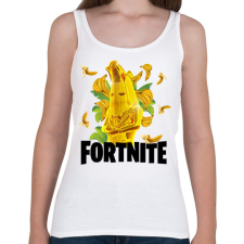 PRINTFASHION Fortnite Gold Peely - Női atléta - Fehér női trikó
