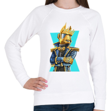 PRINTFASHION Fortnite Golden Lama - Női pulóver - Fehér női pulóver, kardigán