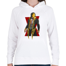 PRINTFASHION Fortnite Golden - Női kapucnis pulóver - Fehér női pulóver, kardigán