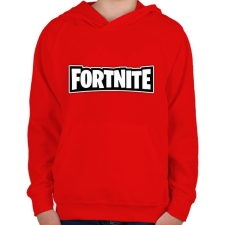 PRINTFASHION Fortnite - Gyerek kapucnis pulóver - Piros gyerek pulóver, kardigán