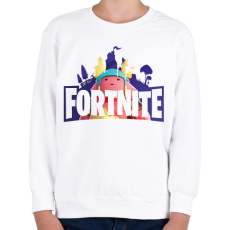 PRINTFASHION Fortnite - Gyerek pulóver - Fehér