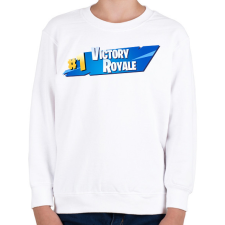 PRINTFASHION Fortnite - Gyerek pulóver - Fehér gyerek pulóver, kardigán
