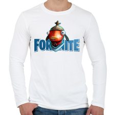 PRINTFASHION Fortnite Hal - Férfi hosszú ujjú póló - Fehér férfi póló