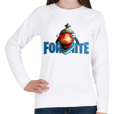 PRINTFASHION Fortnite hal - Női pulóver - Fehér női pulóver, kardigán