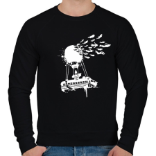 PRINTFASHION Fortnite Jump - Férfi pulóver - Fekete férfi pulóver, kardigán