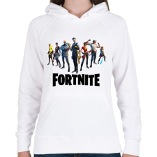 PRINTFASHION Fortnite karakterek - Női kapucnis pulóver - Fehér női pulóver, kardigán
