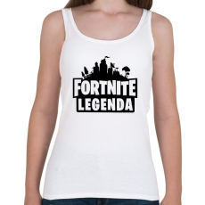 PRINTFASHION Fortnite Legenda - Fekete - Női atléta - Fehér