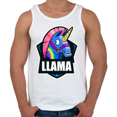 PRINTFASHION Fortnite LLÁMA - Férfi atléta - Fehér