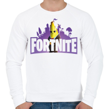 PRINTFASHION Fortnite logo - Férfi pulóver - Fehér férfi pulóver, kardigán