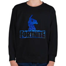 PRINTFASHION Fortnite logó - Gyerek pulóver - Fekete gyerek pulóver, kardigán