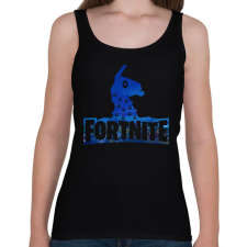 PRINTFASHION Fortnite logó - Női atléta - Fekete női trikó