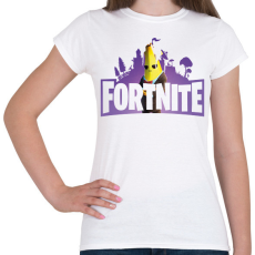 PRINTFASHION Fortnite logo - Női póló - Fehér