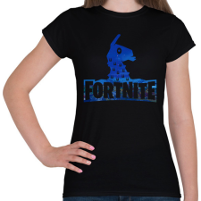 PRINTFASHION Fortnite logó - Női póló - Fekete női póló