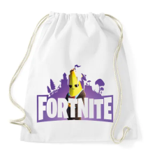 PRINTFASHION Fortnite logo - Sportzsák, Tornazsák - Fehér tornazsák