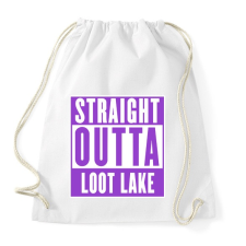 PRINTFASHION Fortnite - LOOT LAKE - Sportzsák, Tornazsák - Fehér tornazsák