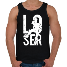 PRINTFASHION Fortnite Loser - Férfi atléta - Fekete