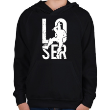 PRINTFASHION Fortnite Loser - Gyerek kapucnis pulóver - Fekete gyerek pulóver, kardigán