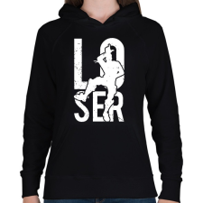 PRINTFASHION Fortnite Loser - Női kapucnis pulóver - Fekete női pulóver, kardigán