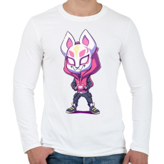 PRINTFASHION Fortnite LOVE - Férfi hosszú ujjú póló - Fehér