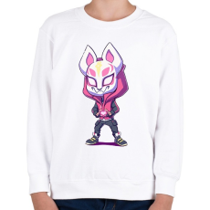PRINTFASHION Fortnite LOVE - Gyerek pulóver - Fehér