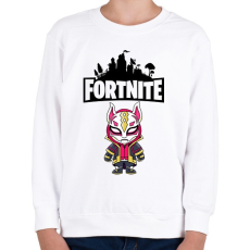 PRINTFASHION Fortnite Max drift - Gyerek pulóver - Fehér