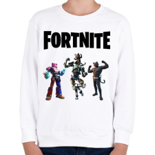 PRINTFASHION Fortnite Mecha - Gyerek pulóver - Fehér gyerek pulóver, kardigán
