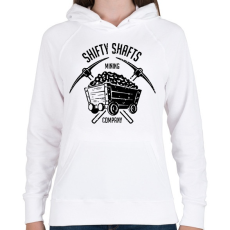 PRINTFASHION Fortnite Mining Company - Női kapucnis pulóver - Fehér