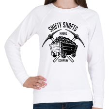 PRINTFASHION Fortnite Mining Company - Női pulóver - Fehér női pulóver, kardigán