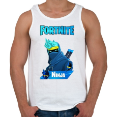 PRINTFASHION Fortnite Ninja  - Férfi atléta - Fehér