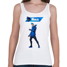 PRINTFASHION Fortnite Ninja - Női atléta - Fehér női trikó