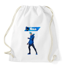 PRINTFASHION Fortnite Ninja - Sportzsák, Tornazsák - Fehér tornazsák