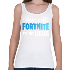 PRINTFASHION Fortnite - Női atléta - Fehér női trikó