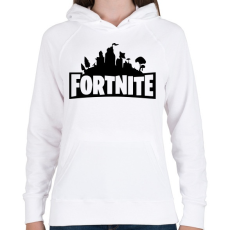 PRINTFASHION FORTNITE - Női kapucnis pulóver - Fehér