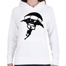 PRINTFASHION Fortnite - Női kapucnis pulóver - Fehér női pulóver, kardigán