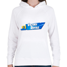 PRINTFASHION Fortnite - Női kapucnis pulóver - Fehér