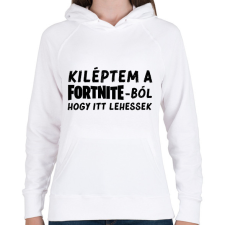 PRINTFASHION Fortnite - Női kapucnis pulóver - Fehér női pulóver, kardigán