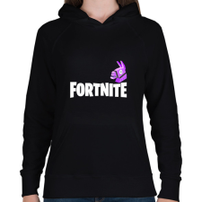 PRINTFASHION Fortnite - Női kapucnis pulóver - Fekete női pulóver, kardigán