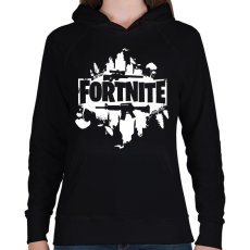 PRINTFASHION fortnite - Női kapucnis pulóver - Fekete