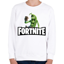 PRINTFASHION Fortnite Peabody - Gyerek pulóver - Fehér gyerek pulóver, kardigán